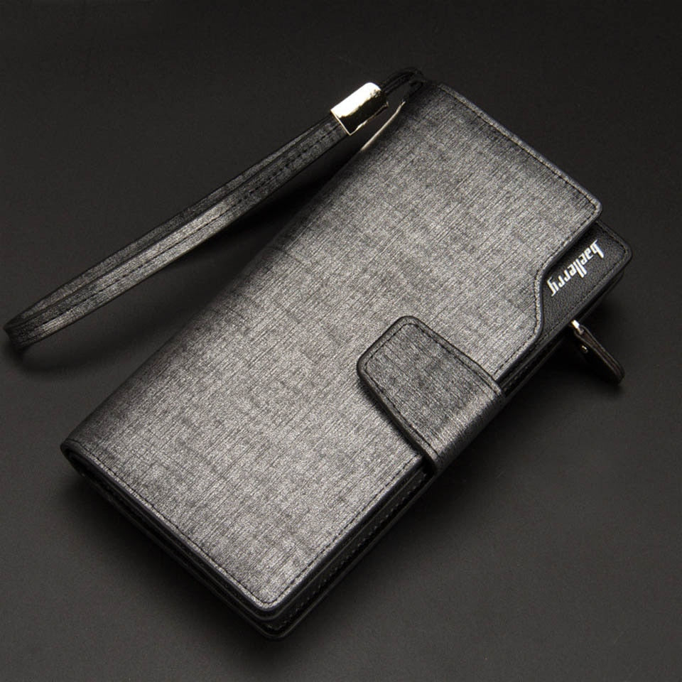 Card Holder Men Wallets Business PU Leather Long Design Quality Fashion Casual Men Purse Zipper Multi-function Wallets