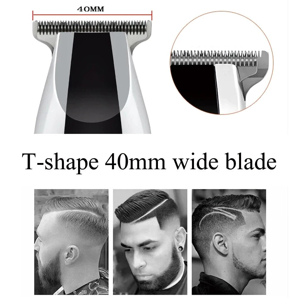 PULIS Professional Hair Clipper Electric Precision Hair Trimmer 100-240V Rechargeable Bald Head Shaving Machine Home Barber Tool