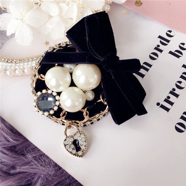 Women Brooches Pins Badge Coat Big Metal Vintage Retro Star Bee Lace Pearl Handmade Wholesale Series Accessories-SW