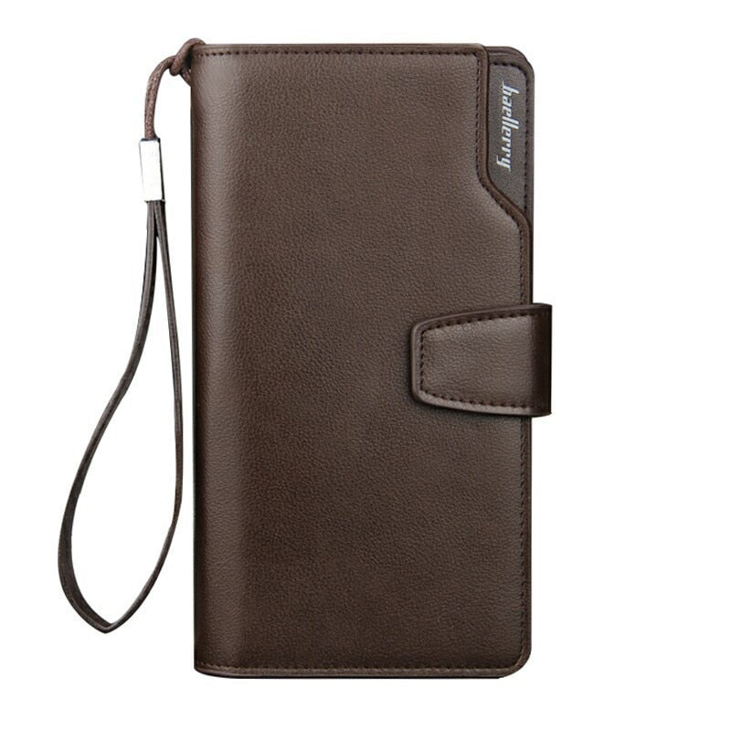 Card Holder Men Wallets Business PU Leather Long Design Quality Fashion Casual Men Purse Zipper Multi-function Wallets