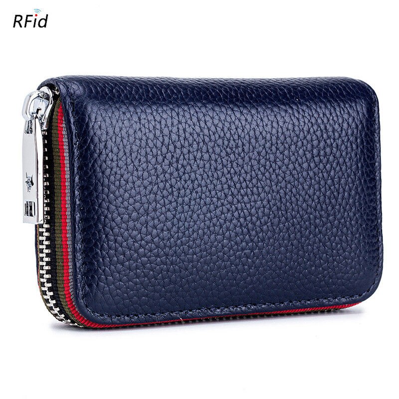 SOUTH GOOSE Genuine Leather Organizer RFID Credit Card Holder Men Business Card Holder Women Minimalist Travel Card Bag Wallets