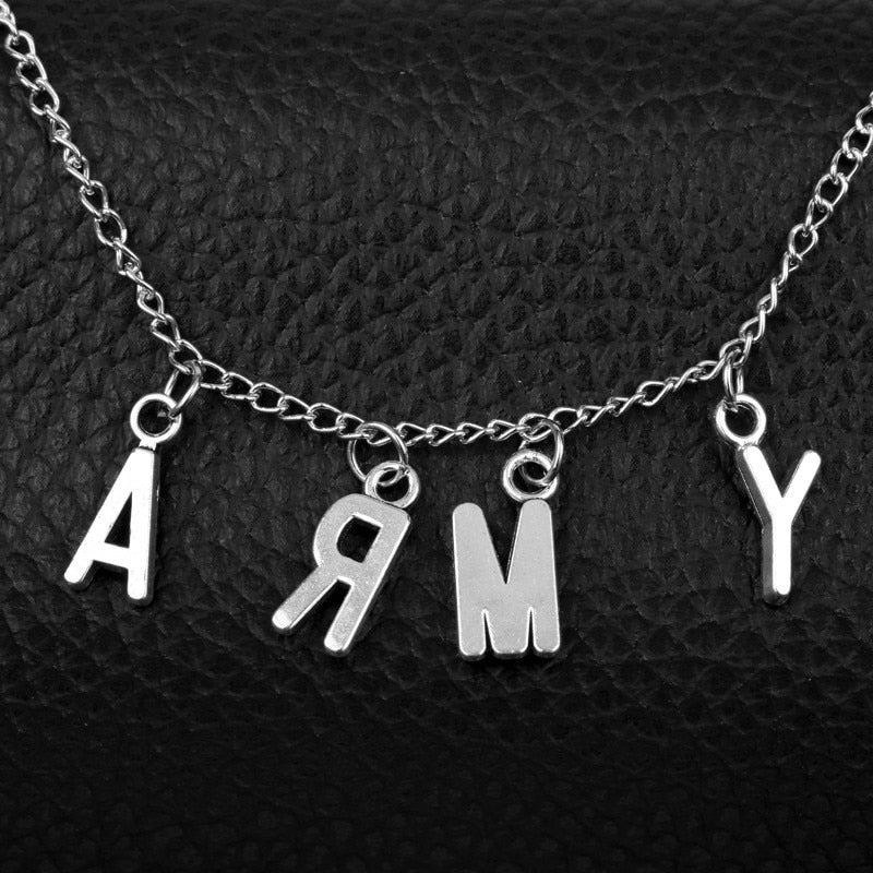 Shuangshuo Hot KPOP Bangtan Boys Jin SUGA j-hope Jimin Pendant Necklace ARMY Choker Necklace Women Men Love Yourself Jewelry nas