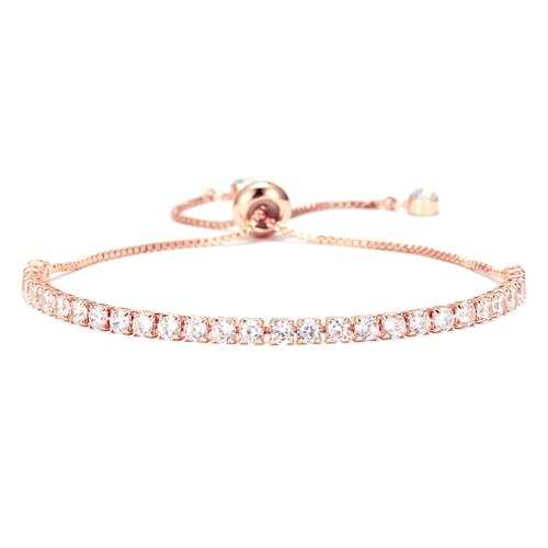 RINHOO Fashion Cubic Zirconia Tennis Bracelet &amp; Bangle Adjustable Pulseras Mujer Charm Bracelet For Women Bridal Wedding Jewelry