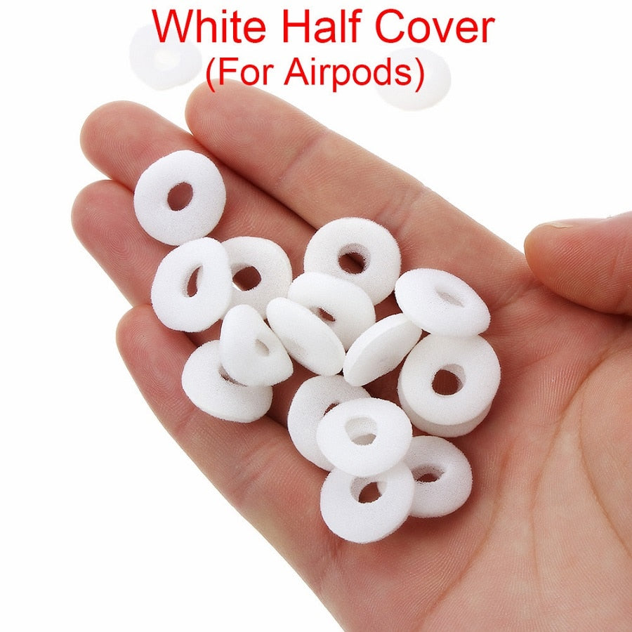 40PCS Anti Slip Sponge Earpad For Airpods Earpods Replacement Soft Earphone Foam Cover Sponge Ear Pad Case