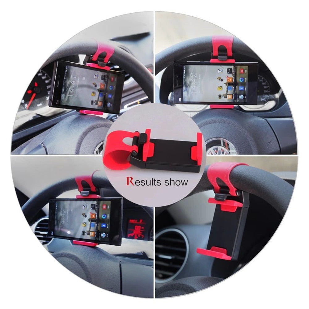 3.2-7 inch Steering-wheel Auto Phone Holder for phone in Car Mobile Support Universal Stand for Cellphone Automobile Accessories