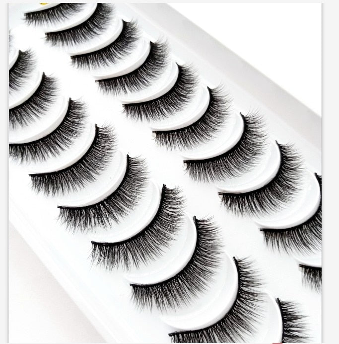 38 Styles 5/10 Pairs Natural False Eyelashes Fake Lashes Long Makeup 3d Mink Lashes Extension Eyelash Mink Eyelashes for Beauty