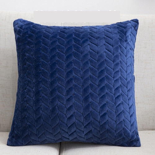 Plush Decorative Geometric Cushion Cover 45x45cm Pillow Case Home Decor Pillow Cover Living Room Luxury Throw Cushion Covers