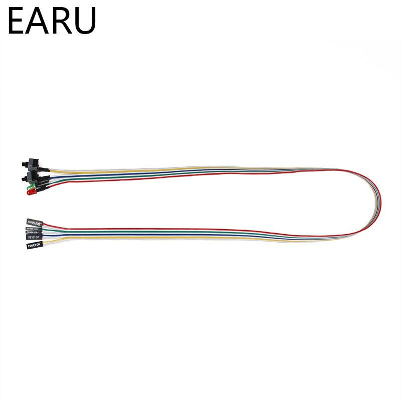 68CM Slim ATX PC Compute Motherboard Power Cable Original On/Off/Reset with LED Light PC Power Reset Switch Push Button Switch