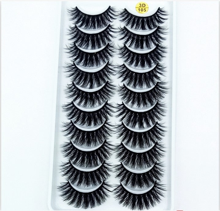 38 Styles 5/10 Pairs Natural False Eyelashes Fake Lashes Long Makeup 3d Mink Lashes Extension Eyelash Mink Eyelashes for Beauty