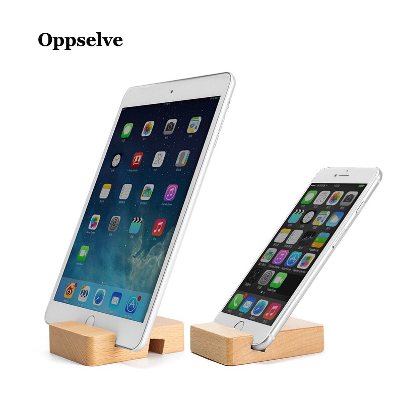 Oppselve Phone Holder Stand For iPhone 14 11 12 13 Wooden Mobile Phone Stand For Samsung S20 iPad Tablet Stand Desk Phone Holder