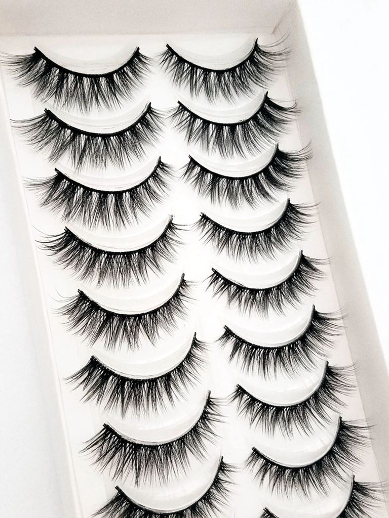 38 Styles 5/10 Pairs Natural False Eyelashes Fake Lashes Long Makeup 3d Mink Lashes Extension Eyelash Mink Eyelashes for Beauty