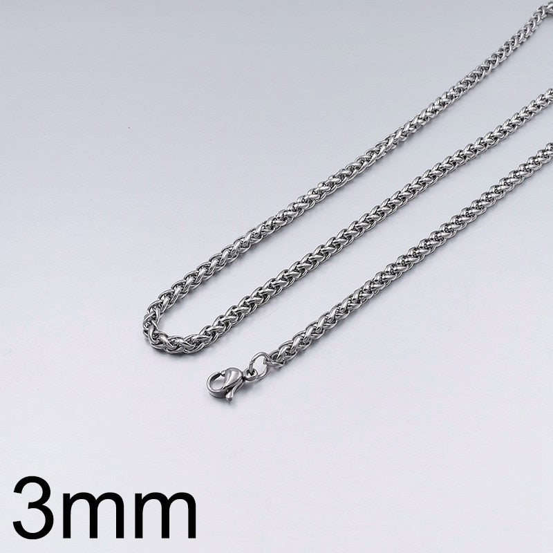 GOKADIMA Stainless Steel Chain Necklace for men or women Jewelry Accessories, Wholesale bijioux