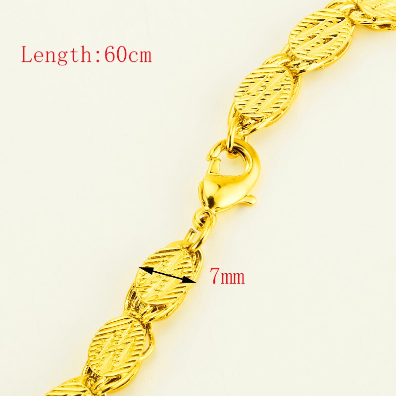 Ethiopian Jewelry Thick Chain Necklaces Gold Color Africa Eritrea Habesha Chunky Chain/Dubai/Arab for Men Gift