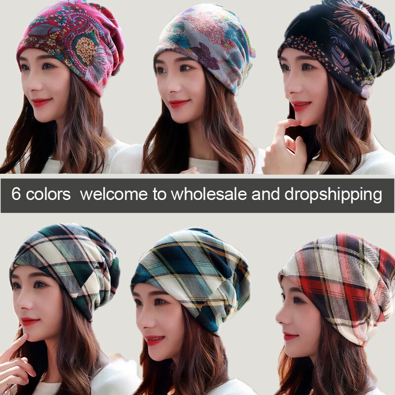 LongKeeper 6 Colors Women Beanies Caps Spring Women Beanie Hat For Women Caps 3 Way To Wear Bonnet