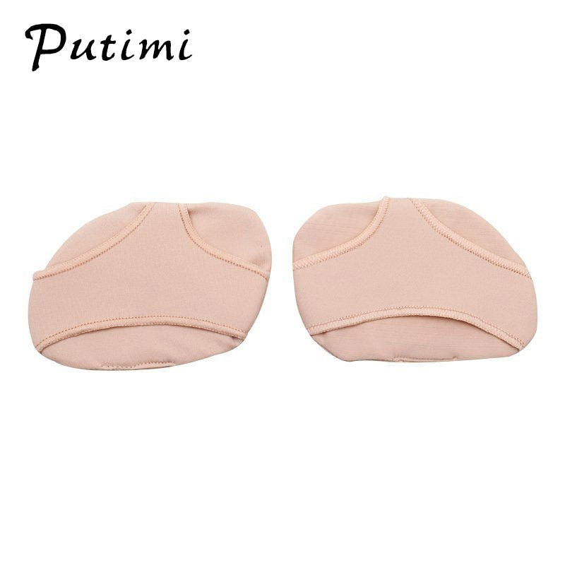 Putimi Fabric Gel Pads for Feet Care Slip Resistant Metatarsal Cushions Pads Silicone Forefoot Pain Support Front Foot Care Tool