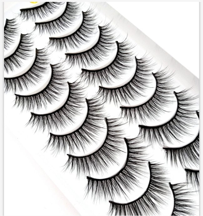 38 Styles 5/10 Pairs Natural False Eyelashes Fake Lashes Long Makeup 3d Mink Lashes Extension Eyelash Mink Eyelashes for Beauty