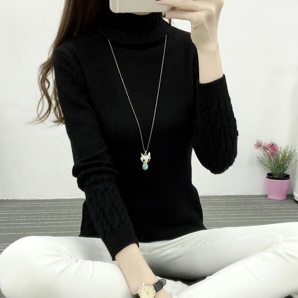 Women Turtleneck Winter Sweater Women 2023 Long Sleeve Knitted Women Sweaters And Pullovers Female Jumper Tricot Tops LY571