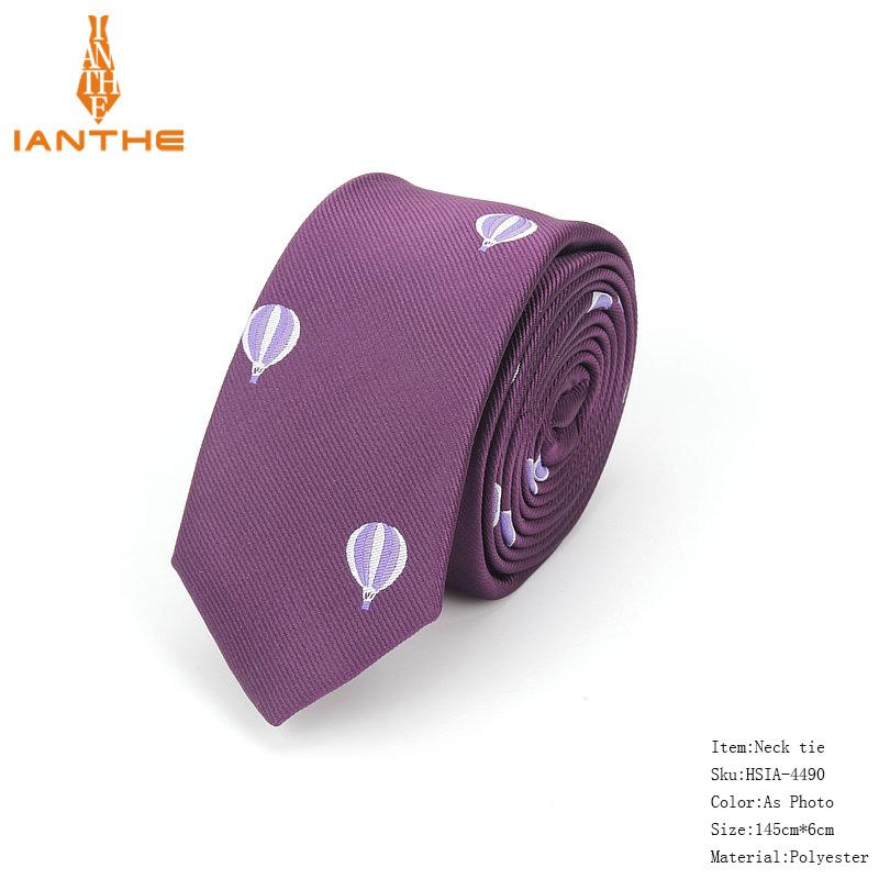 2018 Brand New Tie For Men Polyester Jacquard Animal Necktie for Wedding Business Suits 6cm Skinny Dot Neck Ties Slim Gravatas