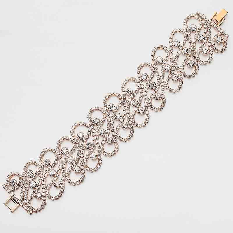 YFJEWE Fashion Charm Bracelets &amp; Bangles for Women Luxury Rhinestone Crystal Bridal Wedding Accessories Jewelry Wholesale B149