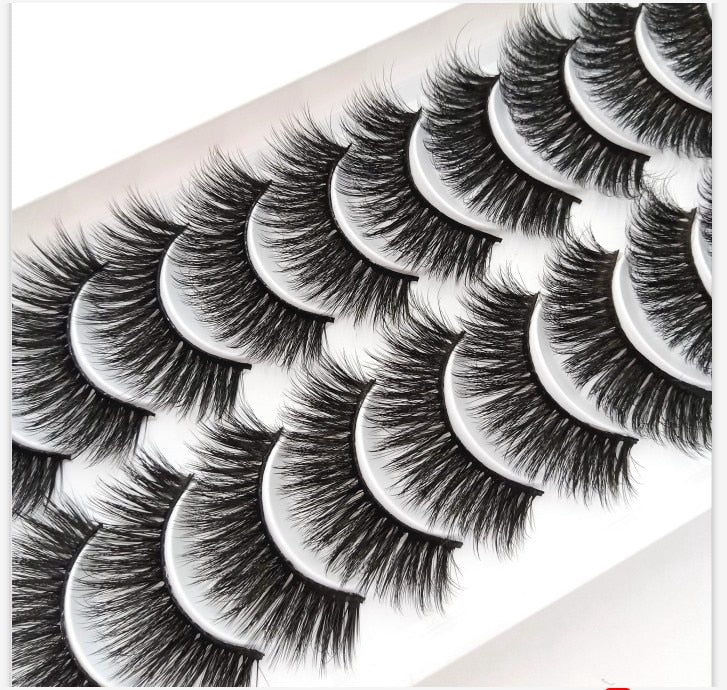 38 Styles 5/10 Pairs Natural False Eyelashes Fake Lashes Long Makeup 3d Mink Lashes Extension Eyelash Mink Eyelashes for Beauty