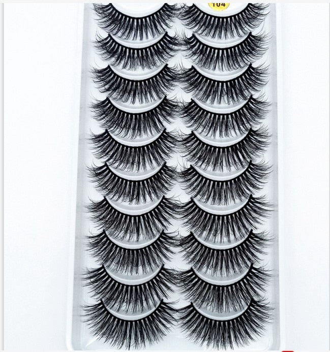 38 Styles 5/10 Pairs Natural False Eyelashes Fake Lashes Long Makeup 3d Mink Lashes Extension Eyelash Mink Eyelashes for Beauty