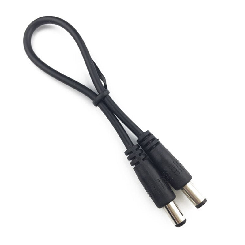 Adapter Connector Cable DC Power Plug 5.5 x 2.1mm Male To 5.5 x 2.1mm Male Adapter Connector Cable