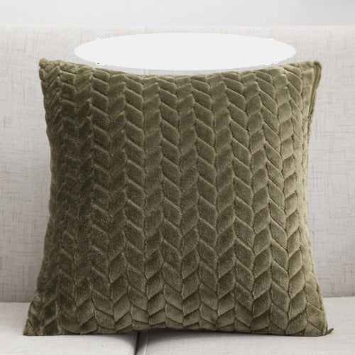 Plush Decorative Geometric Cushion Cover 45x45cm Pillow Case Home Decor Pillow Cover Living Room Luxury Throw Cushion Covers