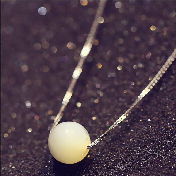 Plated Necklace Fashion Jewelry Natural Stone Crystal Bead Necklace for Women