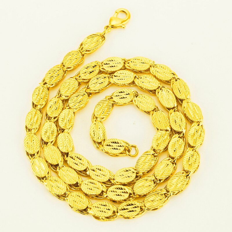 Ethiopian Jewelry Thick Chain Necklaces Gold Color Africa Eritrea Habesha Chunky Chain/Dubai/Arab for Men Gift