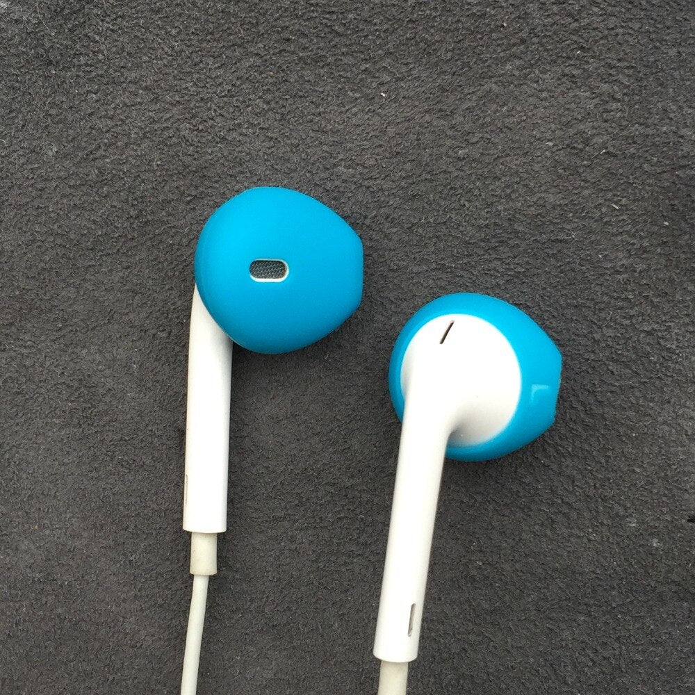 Ear Pads For Earpods Covers Iphone6 7 8 Plus X Xsmax Earphone Cushion Airpods Case Ear Caps Silicone Earbuds Tips Eartips