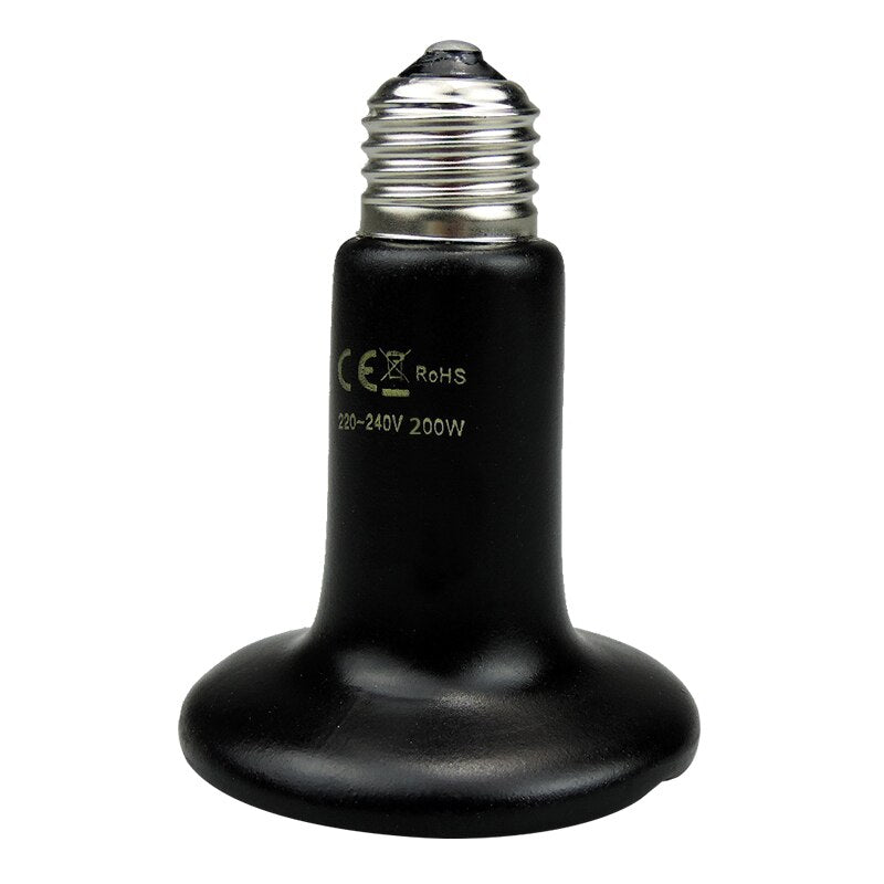 Pet Heating Light Bulb Infrared Black Ceramic Emitter Heat Lamp Bulb For Reptile Animals Heater Brooder chocadeira ceramic heate