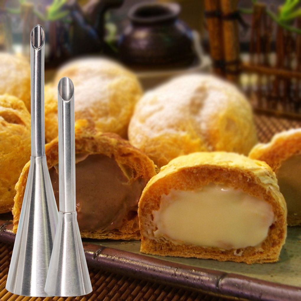 1/2/3PCS Puff Cake Tip Pastry Cream Butter Stainless Steel Nozzle Decor Baking Piping Tube DIY Kitchen Home