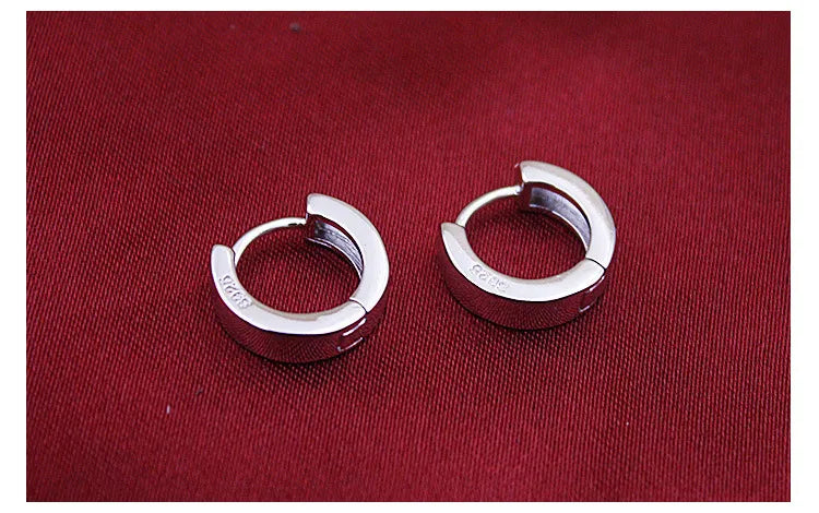 Cute 925 Sterling Silver Round Aaa Cz Circles Small Loop Huggies Hoop Earrings For Women Jewelry Kids Baby Children Girls Aros