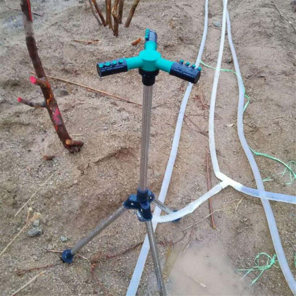 Tripod Impulse Sprinkler Pulsating Telescopic Watering Lawn Yard and Garden