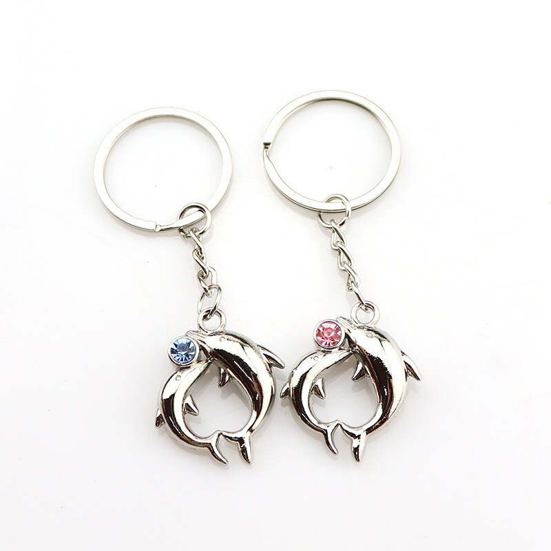 1 Pair New Love Heart Lock Key Chain Ring Keyring Keyfob Lover Couples Valentine Day Gift Women Men Keychain Jewelry