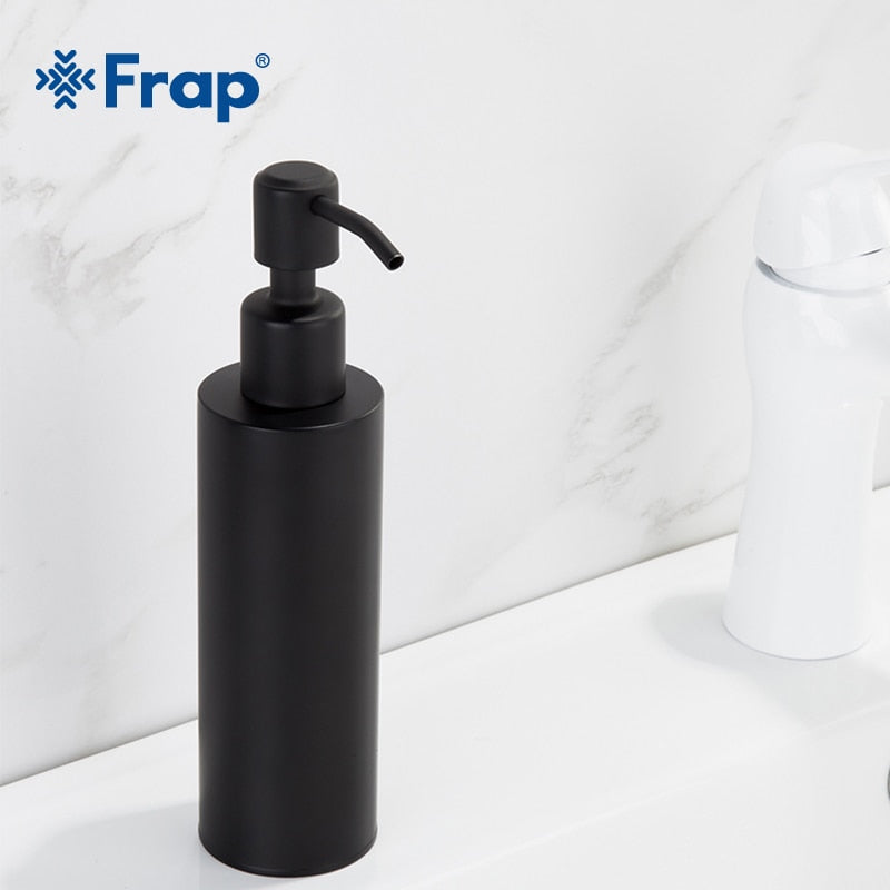 Frap Stainless Steel Soap Dispenser Kitchen Sink Faucet Bathroom Shampoo Box Soap Container Deck Mounted Detergent Bottle