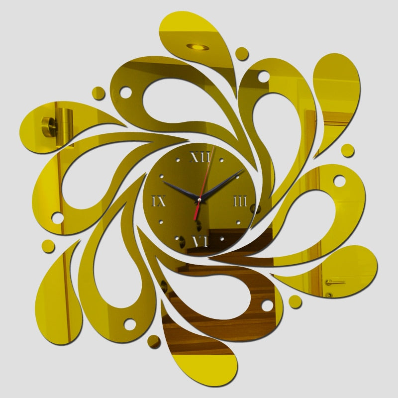 Special Offer 3d DIY Wall Clock  Home Decoration Mirror Acrylic Stickers Furniture Modern Style