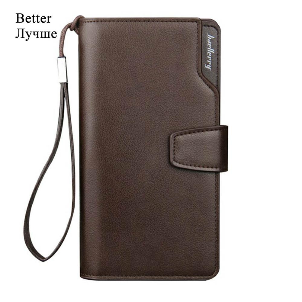 Card Holder Men Wallets Business PU Leather Long Design Quality Fashion Casual Men Purse Zipper Multi-function Wallets