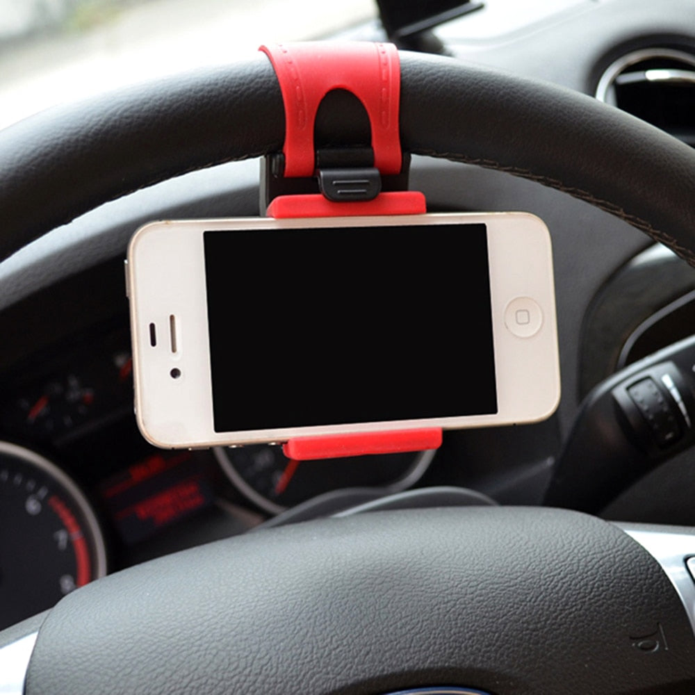 3.2-7 inch Steering-wheel Auto Phone Holder for phone in Car Mobile Support Universal Stand for Cellphone Automobile Accessories