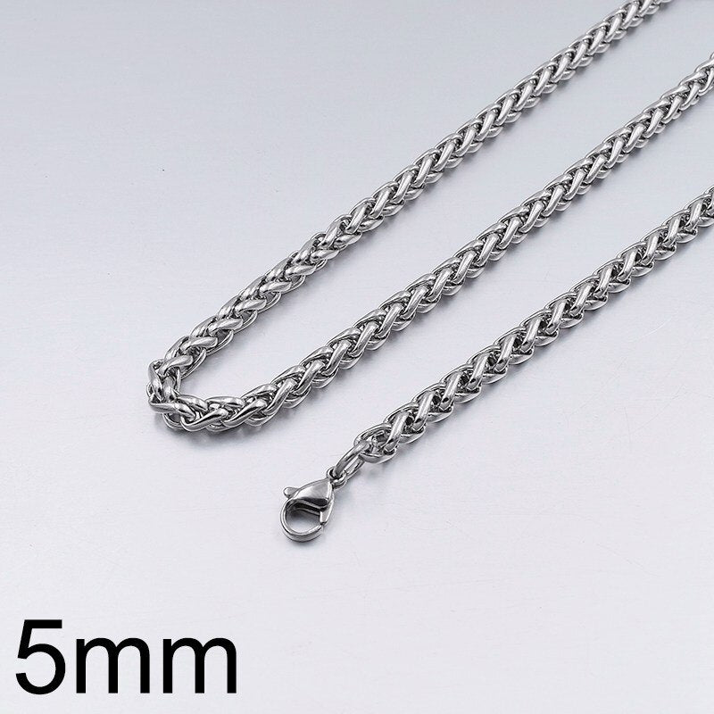 GOKADIMA Stainless Steel Chain Necklace for men or women Jewelry Accessories, Wholesale bijioux