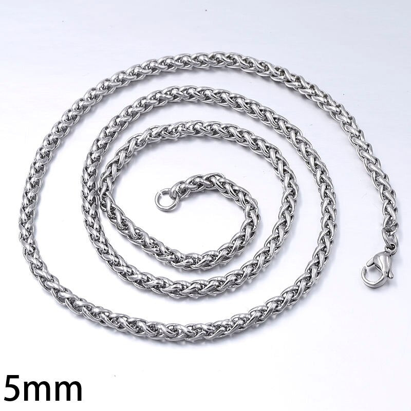 GOKADIMA Stainless Steel Chain Necklace for men or women Jewelry Accessories, Wholesale bijioux