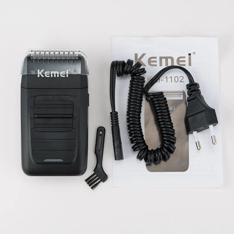 kemei 3D electric shaver men electric razor rechargeable floating beard shaver  hair trimmer face care shaving machine