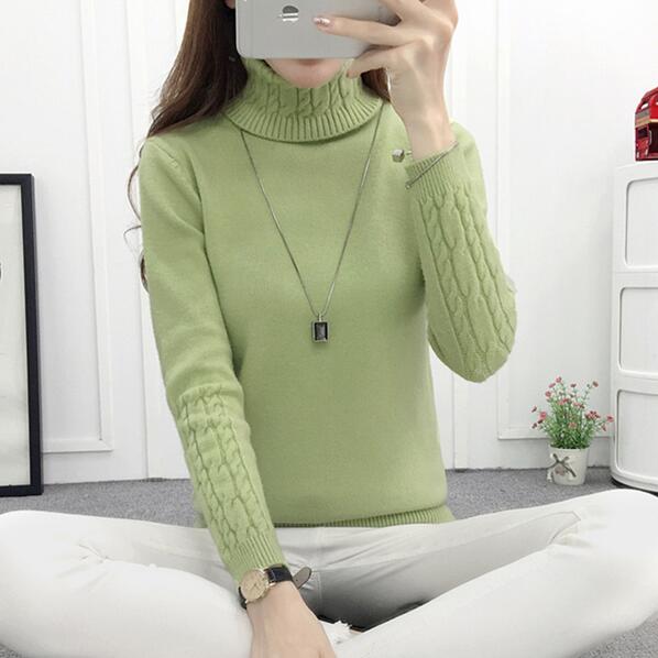 Women Turtleneck Winter Sweater Women 2023 Long Sleeve Knitted Women Sweaters And Pullovers Female Jumper Tricot Tops LY571