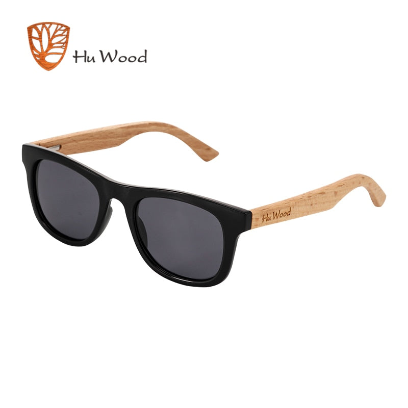 HU WOOD Brand Design Children Sunglasses Multi-color Frame Wooden Sunglasses for Child Boys Girls Kids Sunglasses Wood GR1001