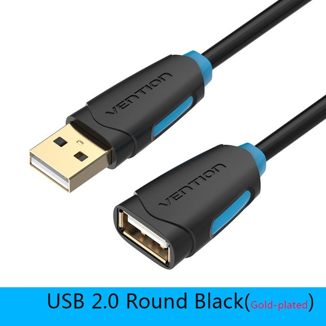 Vention USB 2.0 Extension Cable USB 2.0 Cable Male To Female USB Data Sync USB Charger Extender Cable For PC Laptop U Disk Mouse