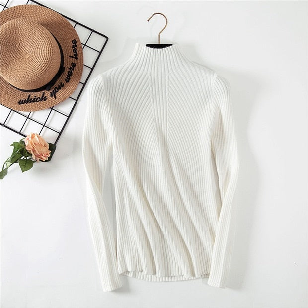 New Women's Turtleneck Sweater Women Sweaters Fashion Jersey Women Winter 2023 Autumn Pullover Women Sweater Jumper Truien Dames