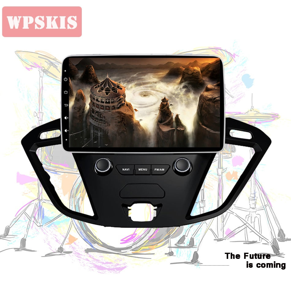 9'' IPS HD Screen In Dash Car Music Video Stereo PC Tablet Headunit For Ford Tourneo Transit Custom 2013+ Android 11 CarPlay bt
