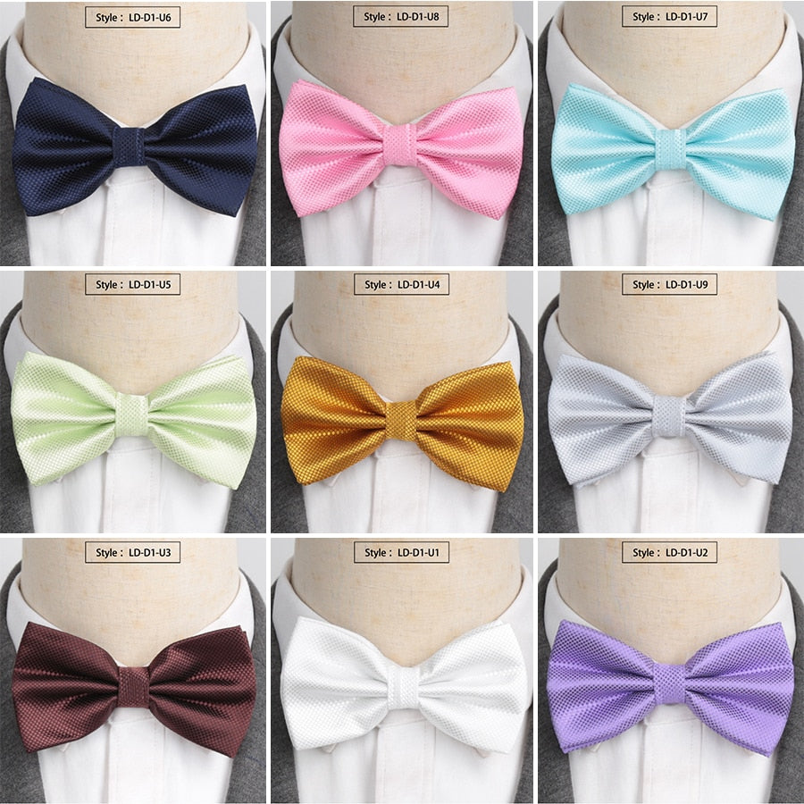 XGVOKH Men Ties Fashion Butterfly Party Wedding Bow Tie for Boys Girls Candy Solid Color Bowknot Wholesale Accessories Bowtie