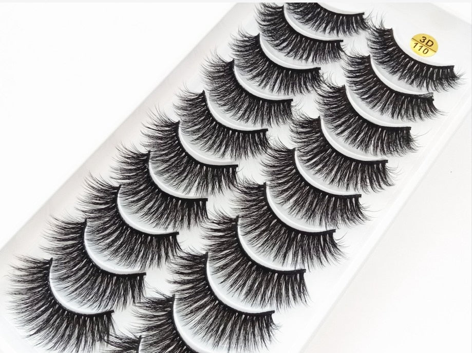 38 Styles 5/10 Pairs Natural False Eyelashes Fake Lashes Long Makeup 3d Mink Lashes Extension Eyelash Mink Eyelashes for Beauty