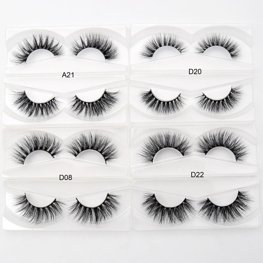 30 pairs/pack Visofree Lashes 3D Mink Eyelashes Full Strip Lashes Handmade Premium Mink Hair Multi-use False Eyelashes Makeup